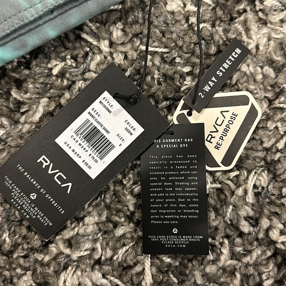 New RVCA VA Elastic Manic Shorts - Picture 12 of 12